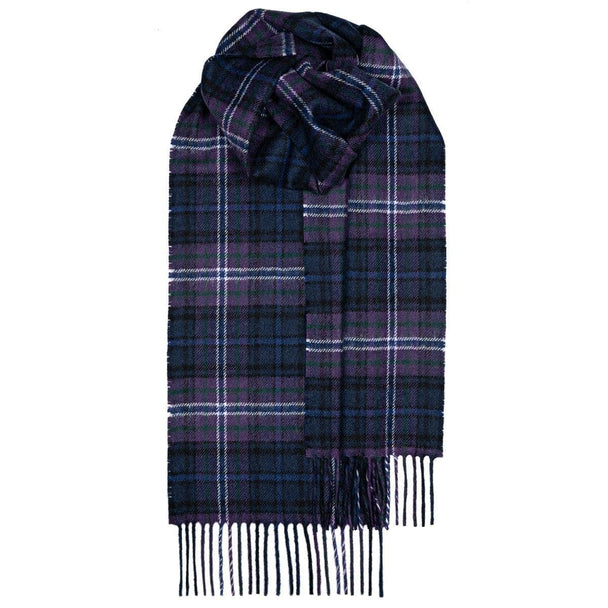 Scotland Forever Modern Tartan  Pure Lambswool Unisex Scarf - Made in Scotland