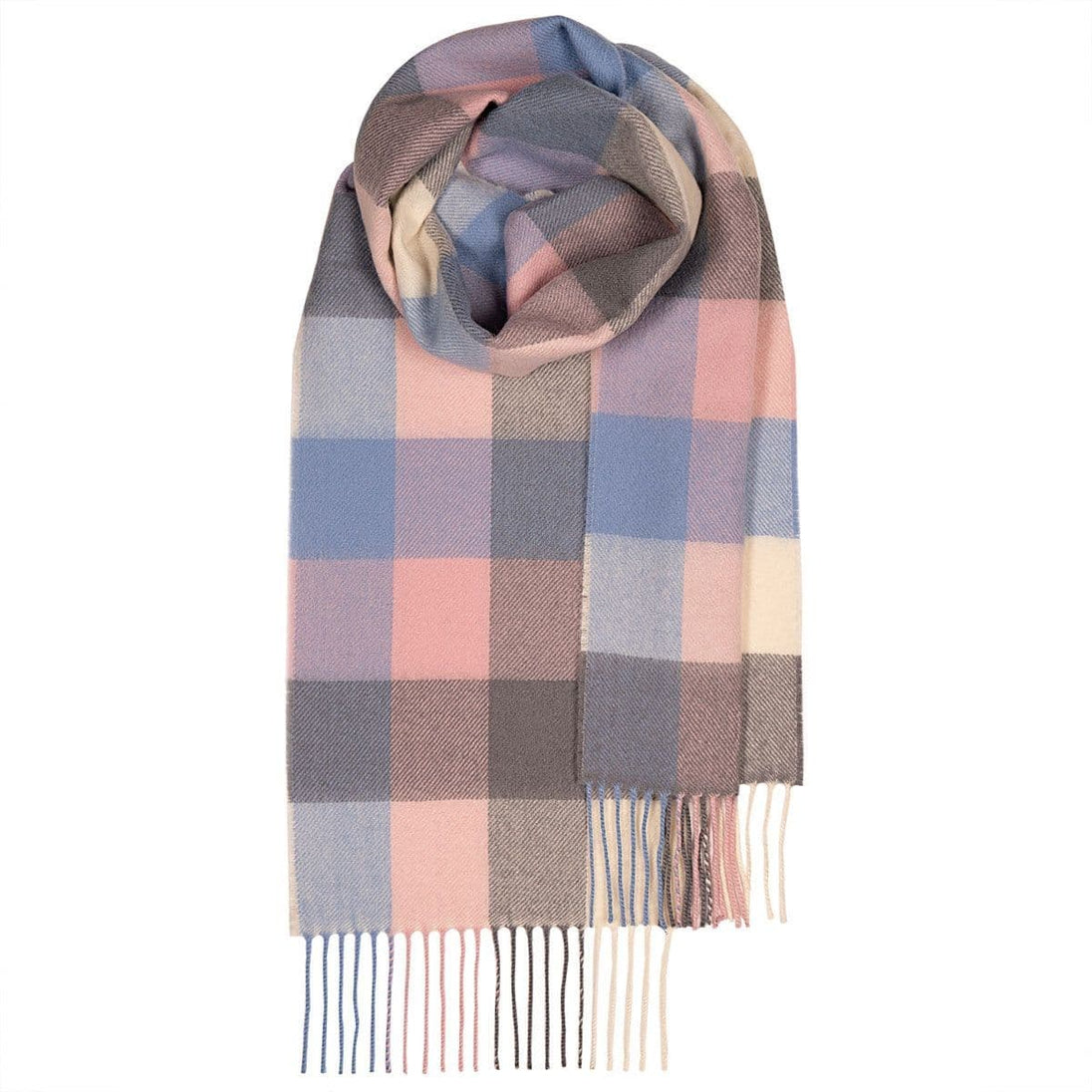 Soft Block Pure Lambswool Unisex Scarf - Made in Scotland
