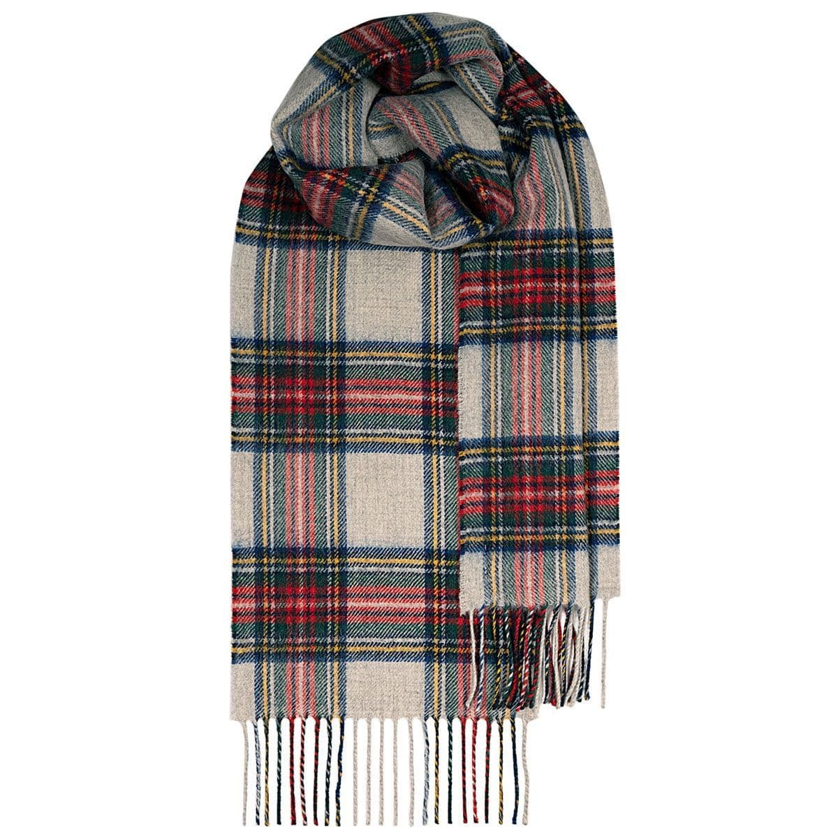 Stewart Dress Modern Tartan Pure Lambswool Unisex Scarf - Made in Scotland