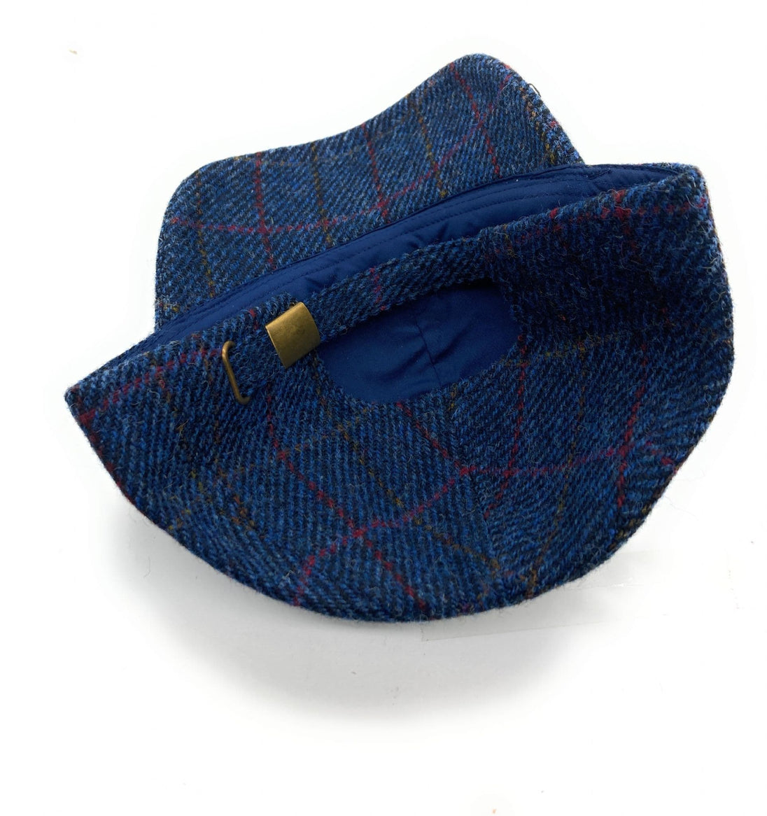 Unisex Navy Overcheck Harris Tweed Adjustable Baseball Cap