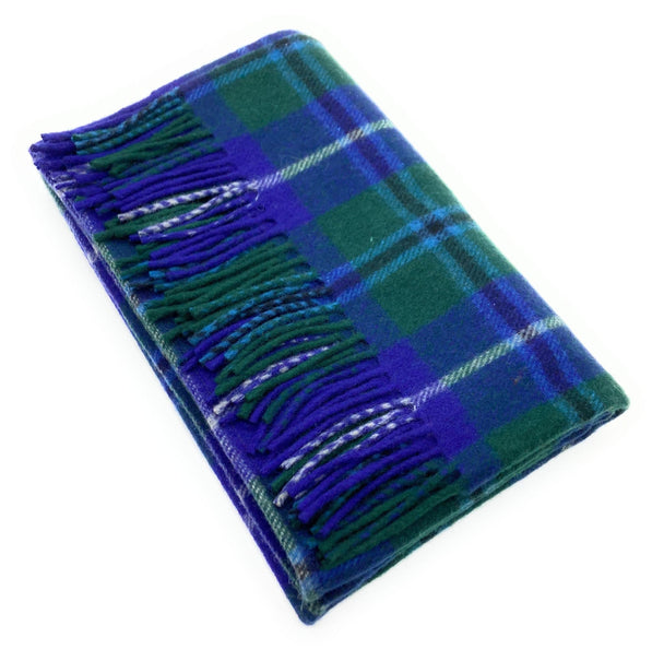 Wool Blend Douglas Modern  Tartan Knee Travel Rug Blanket