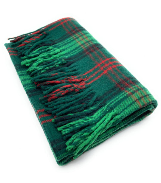 Wool Blend Ross Hunting Modern Tartan Knee Travel Rug Blanket