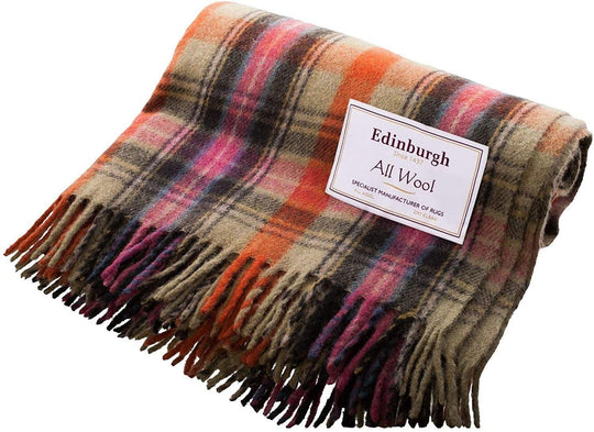 Wool Rich Bruce of Kinnaird Tartan Travel Blanket