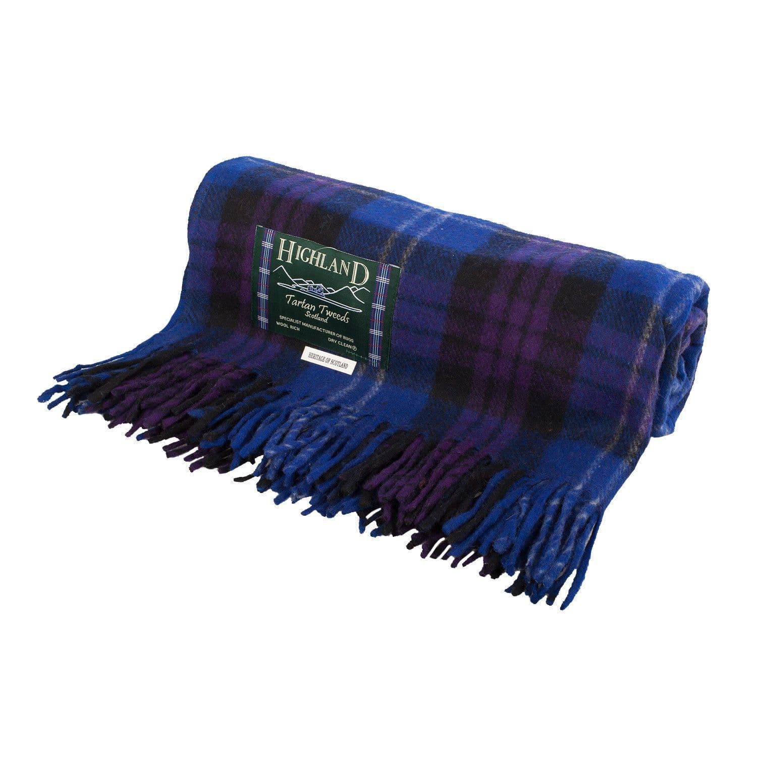 Wool Rich Heritage Of Scotland Tartan Travel Blanket