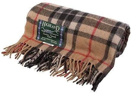 Wool Rich Thomson Camel Tartan Travel Blanket
